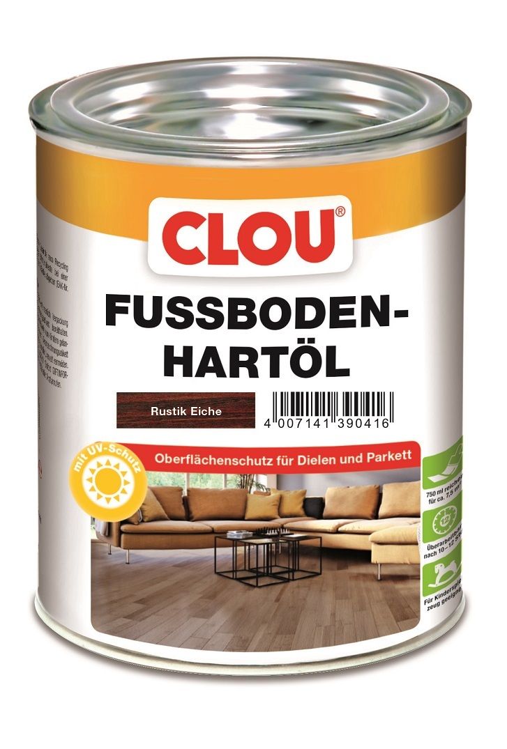 Clou Fußboden Hartöl 750 ml eiche rustik von Clou