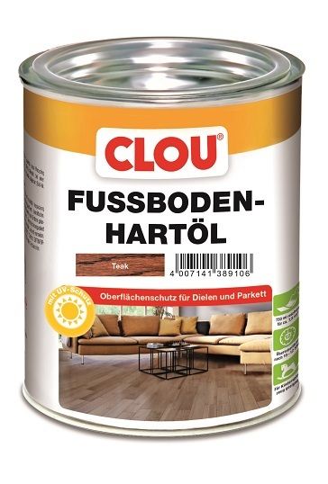 Clou Fußboden Hartöl 750 ml teak von Clou