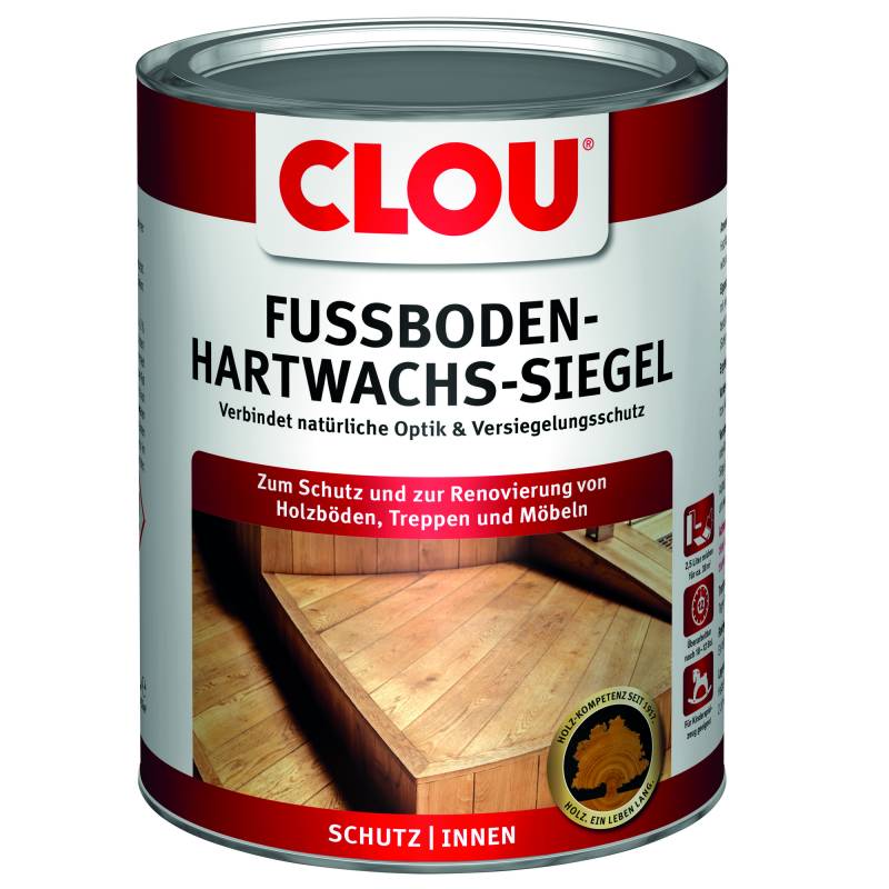 Clou Fußboden-Hartwachs-Siegel transparent 2,5 l von Clou