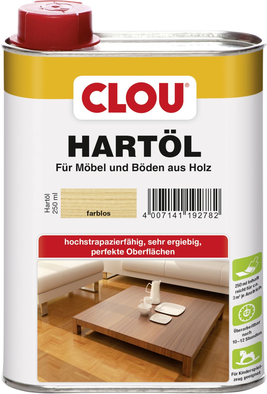 Clou Hartöl 250 ml farblos von Clou