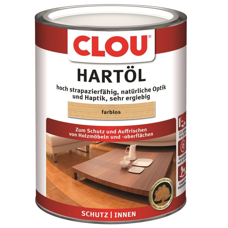 Clou Hartöl transparent 2,5 l von Clou
