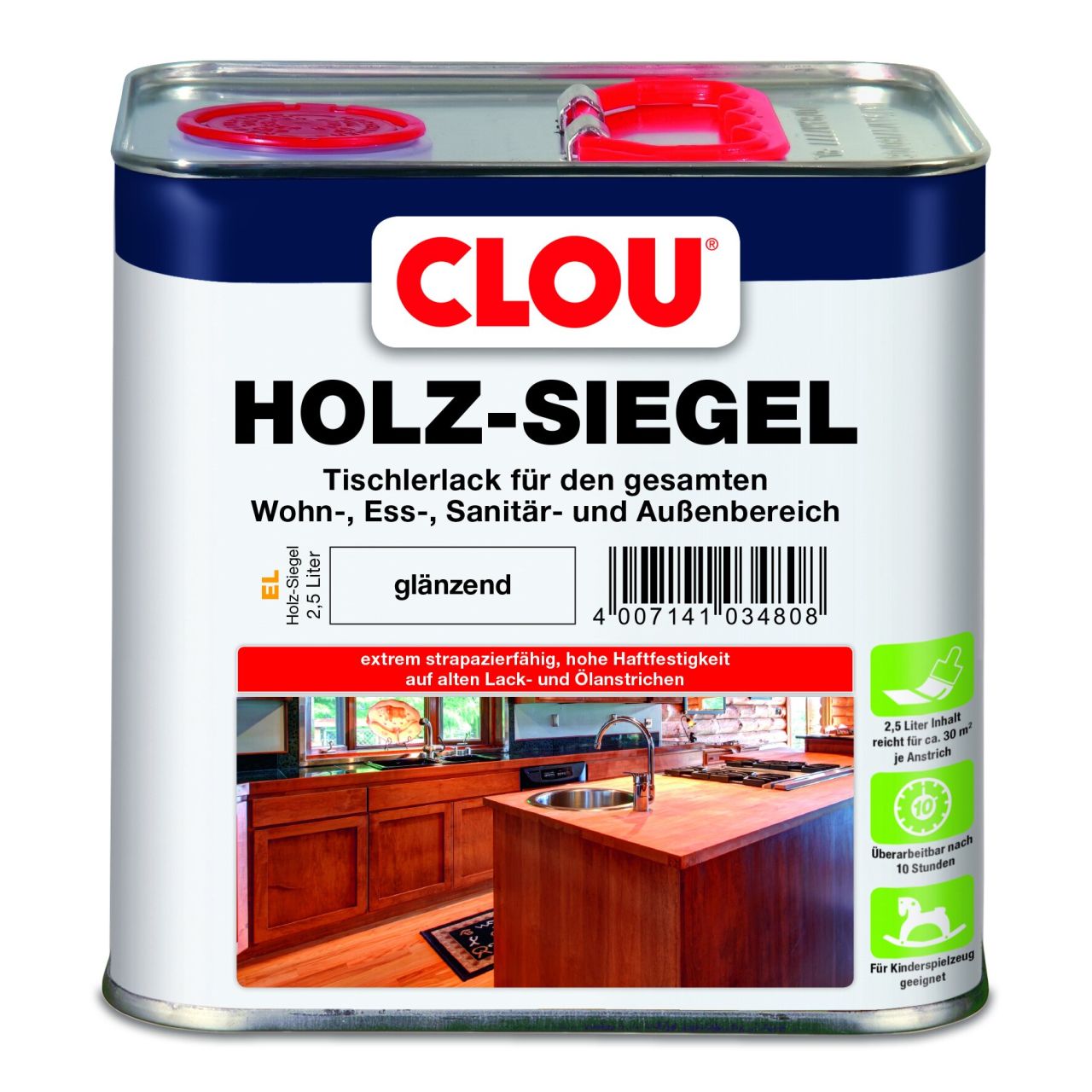 Clou Holz Siegel 2,5 L glänzend von Clou