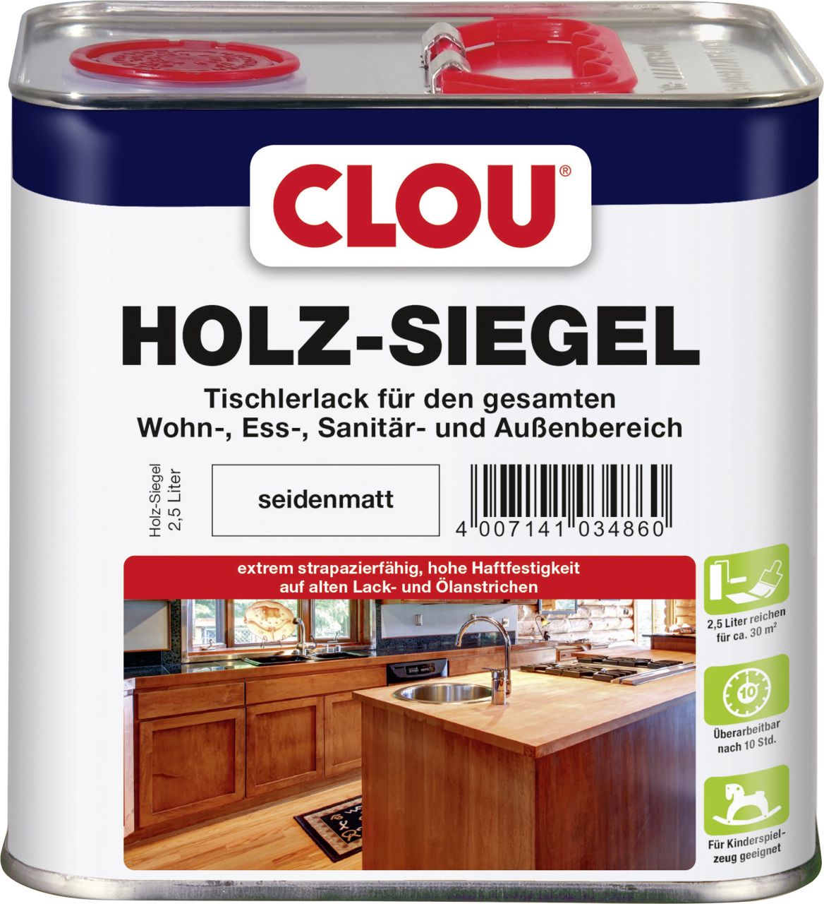 Clou Holz Siegel 2,5 L seidenmatt von Clou