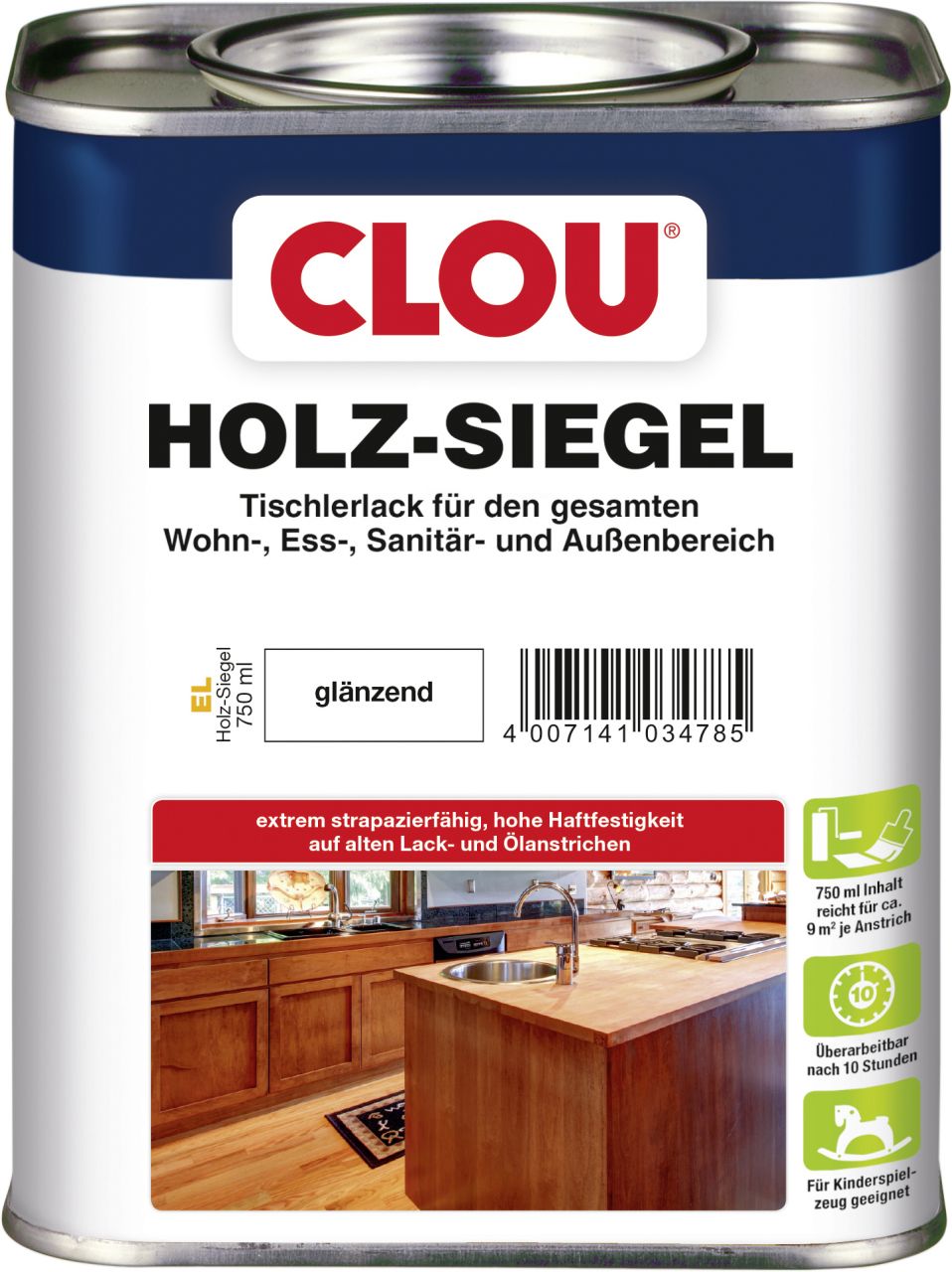 Clou Holz Siegel 750 ml glänzend von Clou