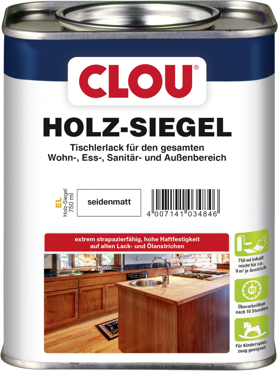 Clou Holz Siegel 750 ml seidenmatt von Clou