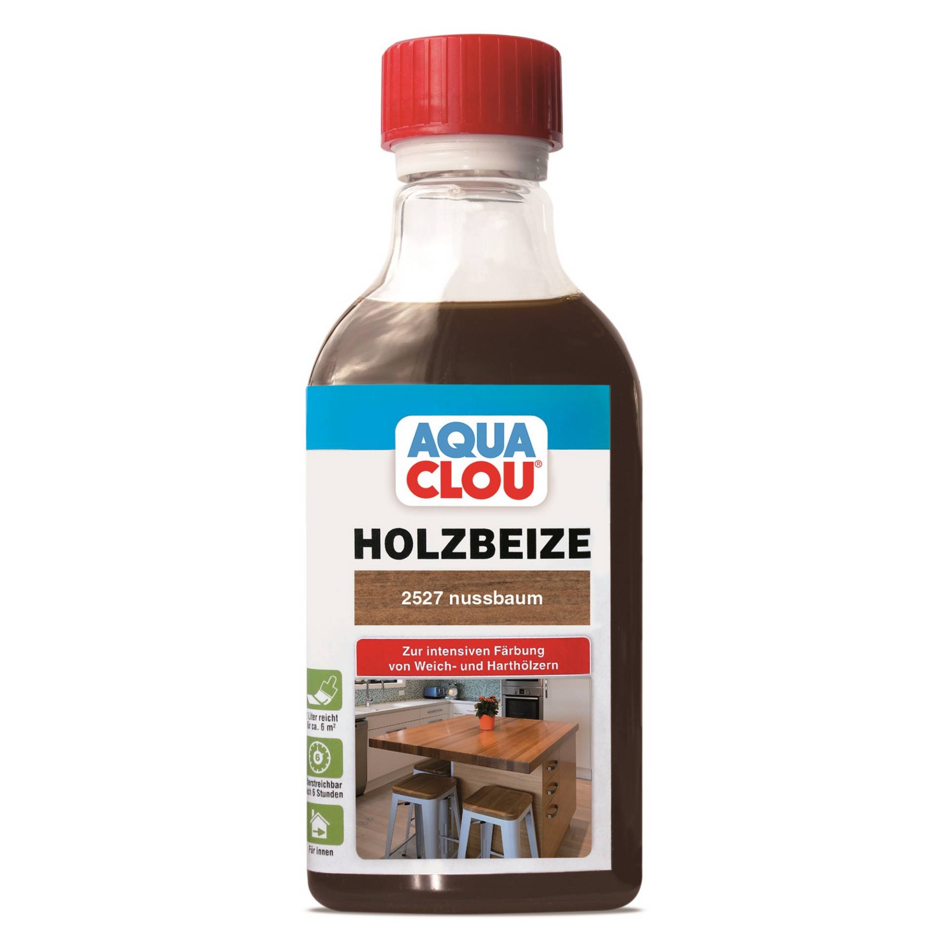 Clou Holzbeize nussbaumfarben 250 ml von Clou