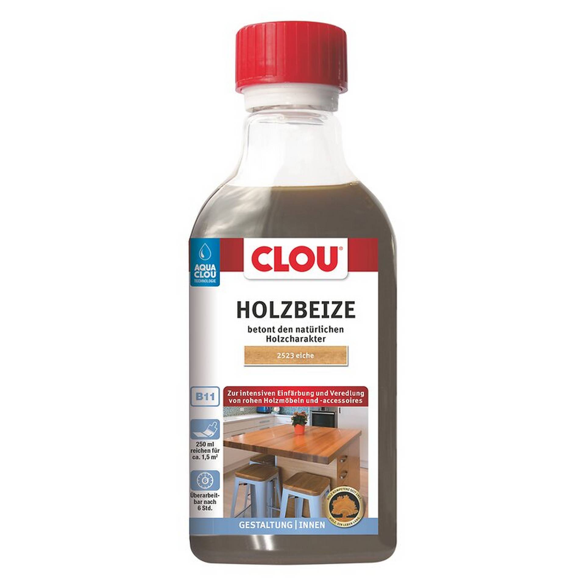 Clou Holzbeize eichefarben 250 ml von Clou