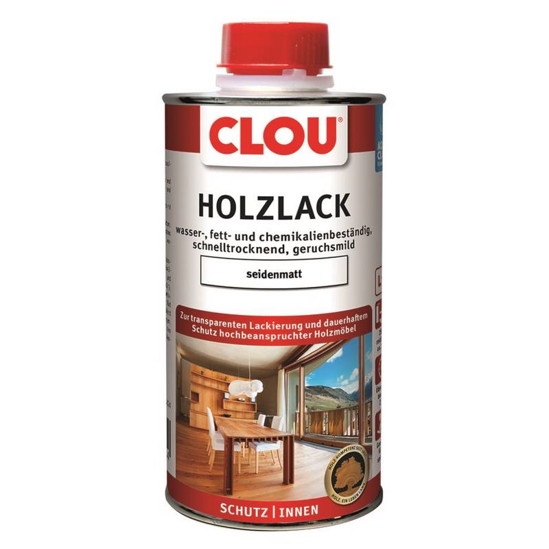 Clou Holzlack transparent seidenmatt 250 ml von Clou