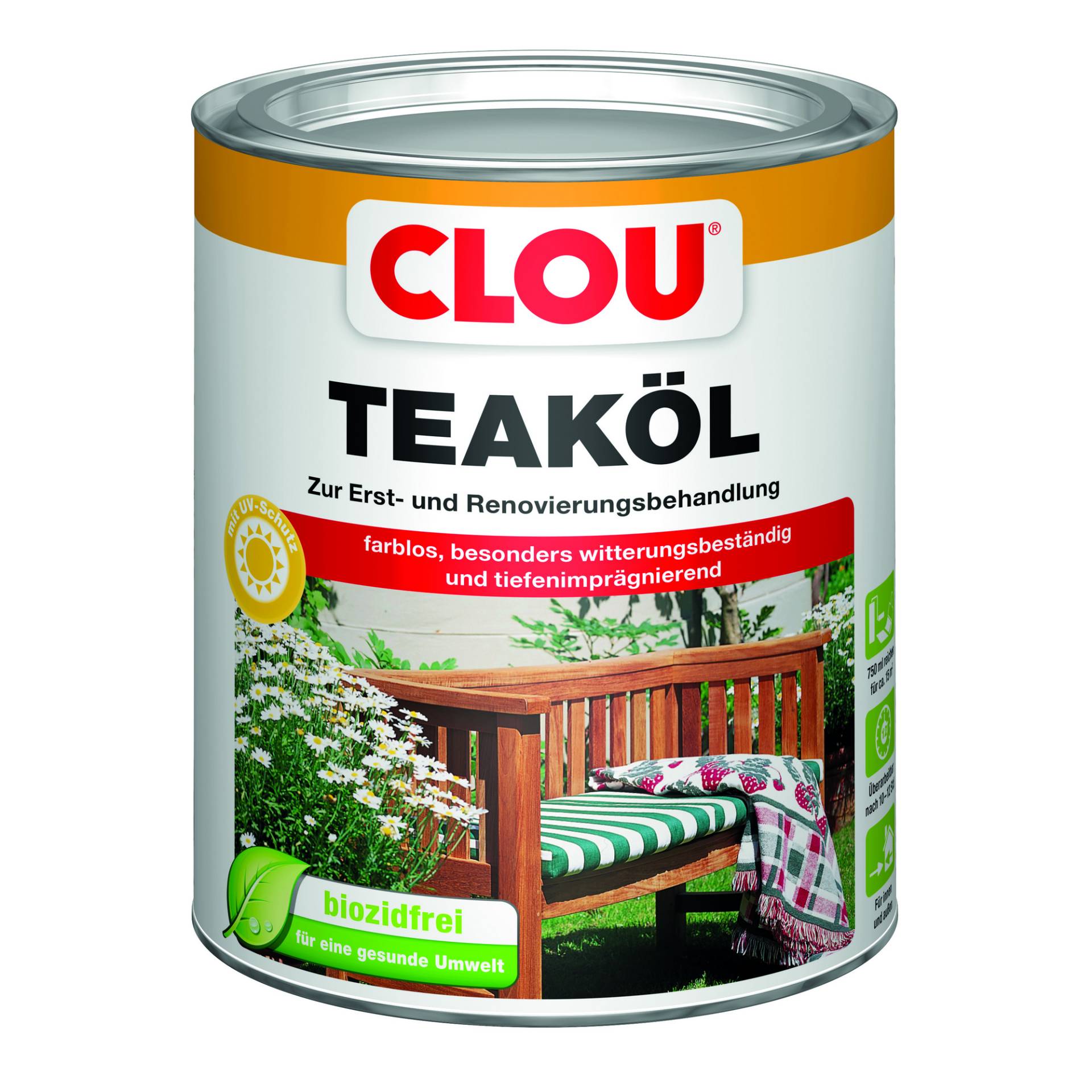 Clou Holzöl transparent 750 ml von Clou