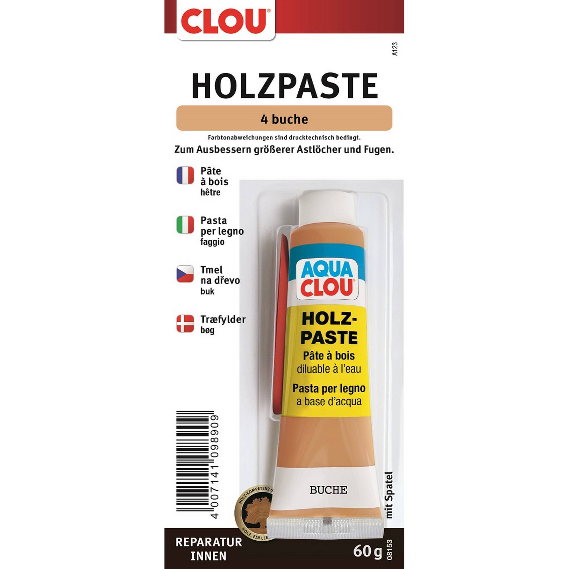 Clou Holzpaste buchefarben 50 g von Clou