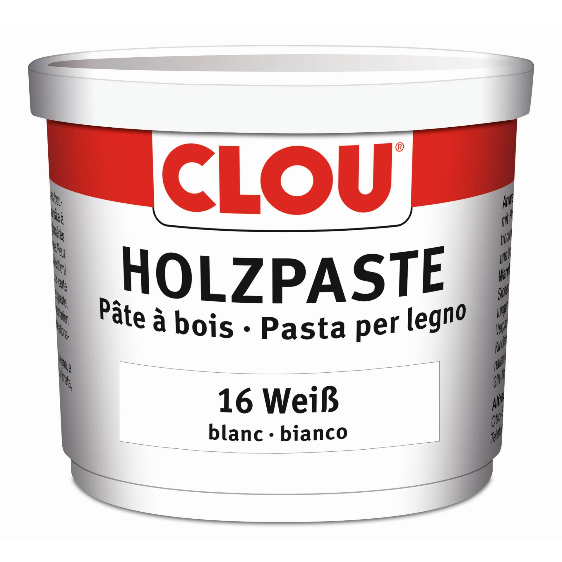 Clou Holzpaste weiß 150 g von Clou