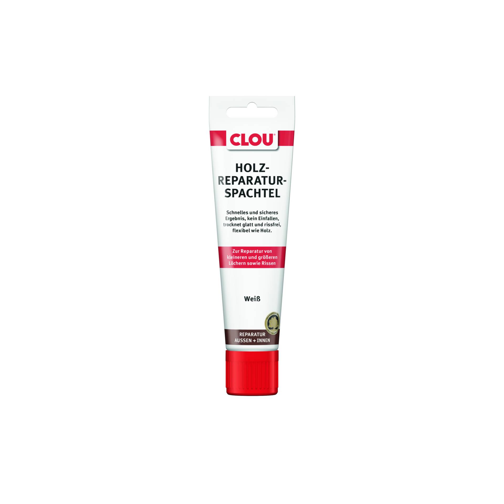 Clou Holzreparatur-Spachtel weiß 55 g von Clou