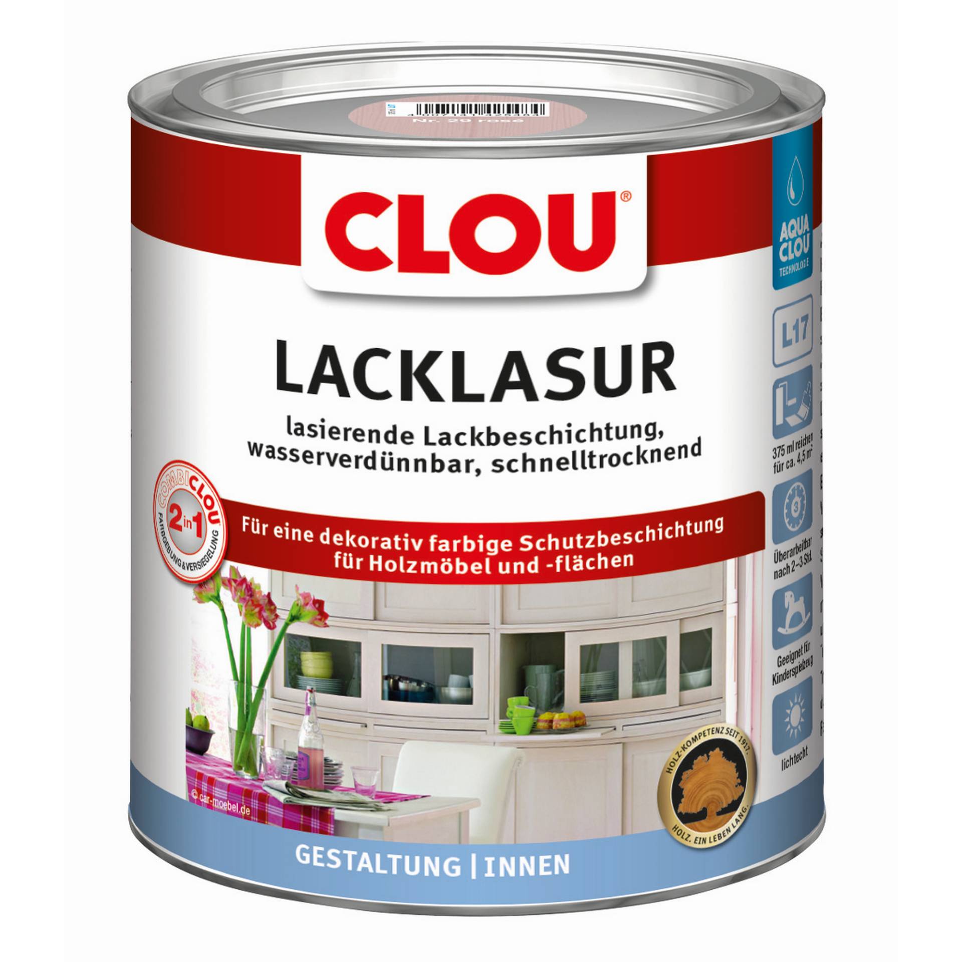 Clou Lacklasur rosé 375 ml von Clou