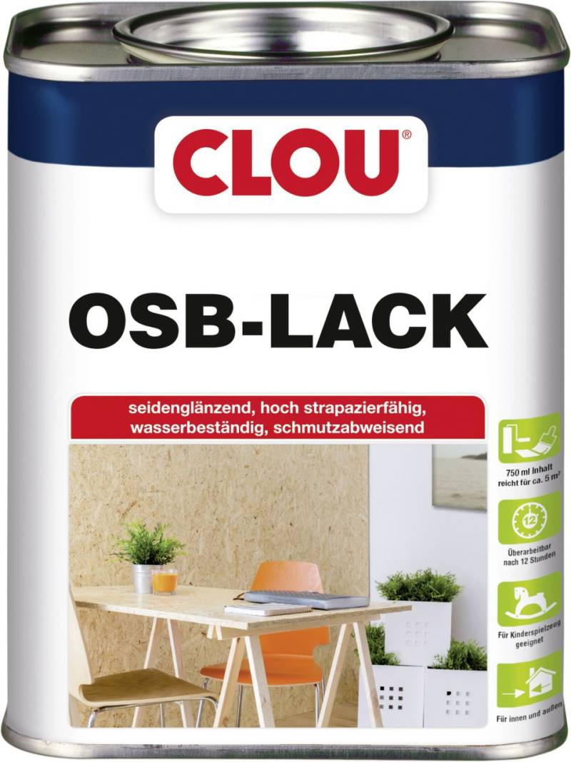 Clou OSB Lack 750 ml seidenglänzend von Clou