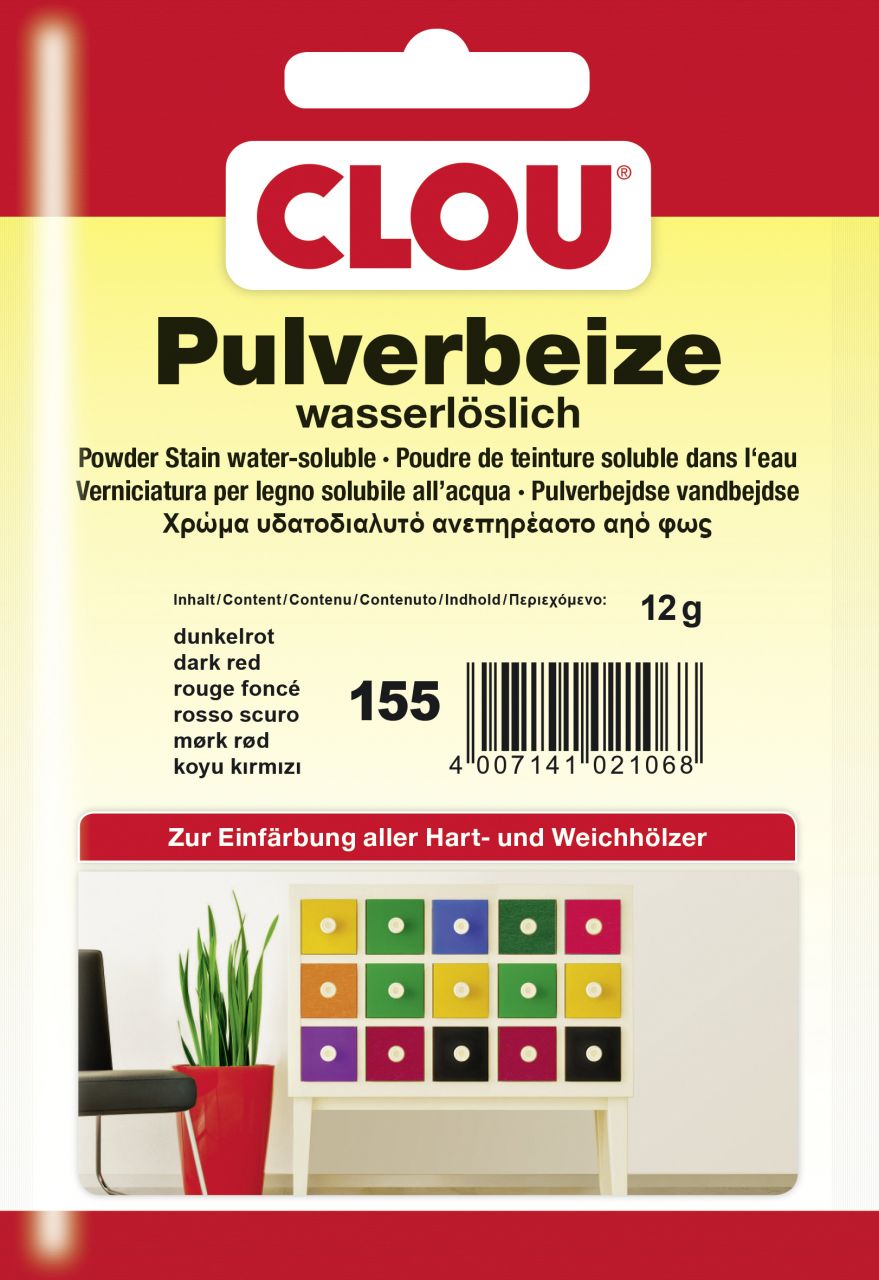 Clou Pulverbeize 12 g dunkelrot von Clou