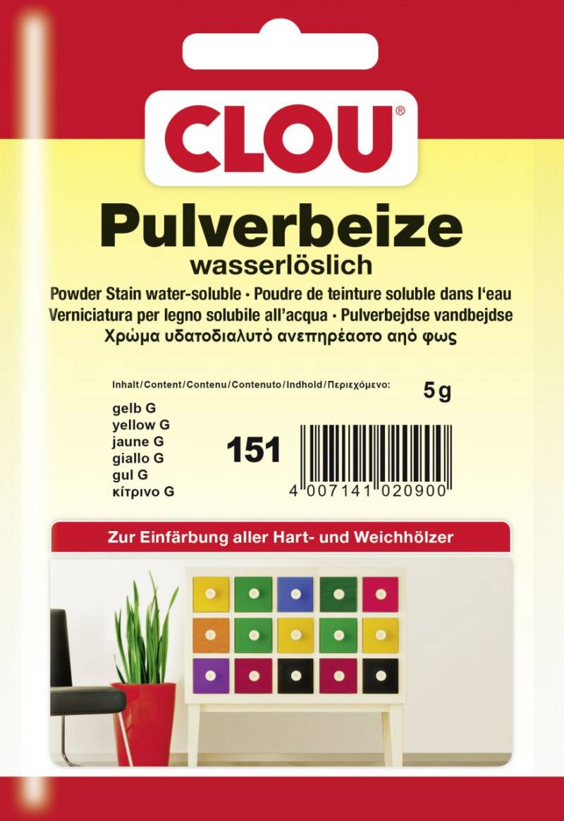 Clou Pulverbeize 5 g gelb von Clou
