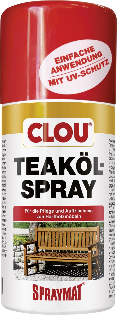Clou Teaköl-Spray 300 ml von Clou
