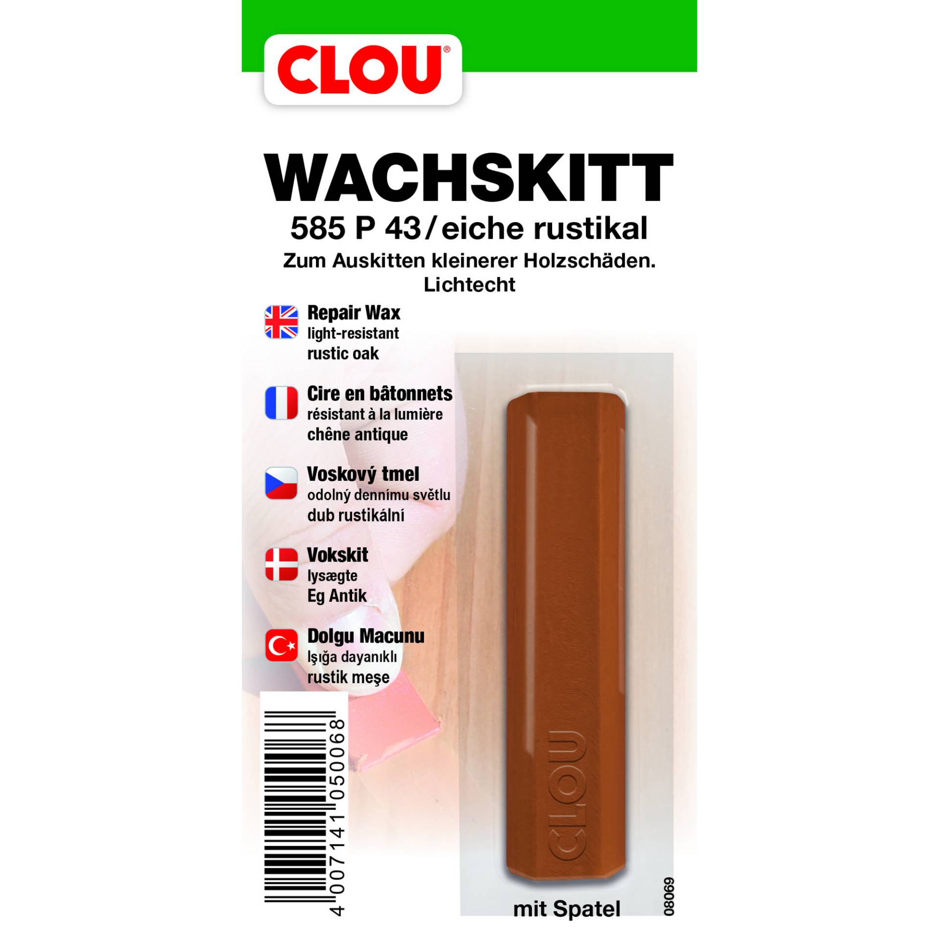 Clou Wachskitt eichefarben von Clou
