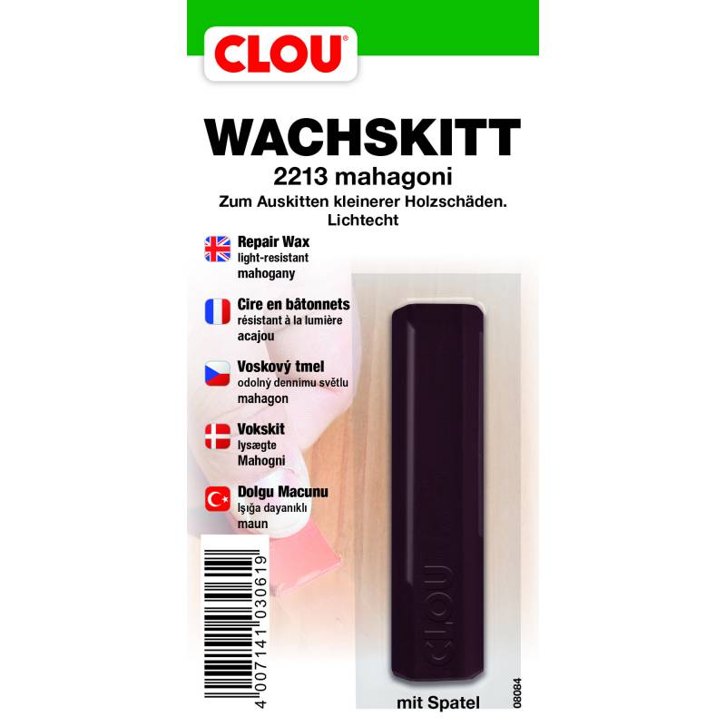 Clou Wachskitt mahagonifarben von Clou