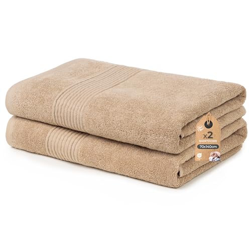 Cloud Pillow 2er Set Duschtücher 70x140 cm – Duschtuch 100% Baumwolle - 500 g/m2 - Weich, Saugstark und Langlebig – Oeko-TEX – Ideal für Bad & Wellness Cloud Pillow 2er Set Duschtücher 70x140 cm – Duschtuch 100% Baumwolle - 500 g/m2 - Weich, Saugstark und Langlebig – Oeko-TEX – Ideal für Bad & Wellness von Cloud Pillow