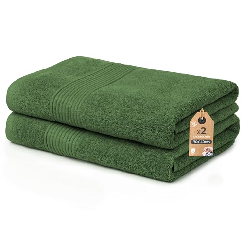 Cloud Pillow 2er Set Duschtücher 70x140 cm – Duschtuch 100% Baumwolle - 500 g/m2 - Weich, Saugstark und Langlebig – Oeko-TEX – Ideal für Bad & Wellness Cloud Pillow 2er Set Duschtücher 70x140 cm – Duschtuch 100% Baumwolle - 500 g/m2 - Weich, Saugstark und Langlebig – Oeko-TEX – Ideal für Bad & Wellness von Cloud Pillow