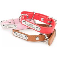Personalisiertes Pu-Leder-Haustierhalsband | Halsband Für Kleine Und Mittelgroße Hunde von CloudAtlasCustom