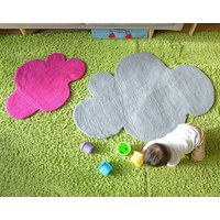 Cloud, Große Teppich, Filz < Grauen >< Aus Weißen Schwarz Gelb Mint Softpink > Kinderzimmer Teppich Gefilzt, Kinder Zimmer Kinder-Dekor von CloudDen