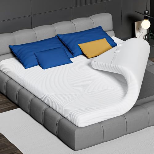 CloudÉtoile Matratzentopper 90x200cm Memory Foam - Bequeme Matratzen Topper mit 5cm Visco-Schaum Ergonomische Unterstützung für Boxspringbett Wohnmobil Schlafsofa Antirutsch-Bänder CertiPUR-US Öko-Tex CloudÉtoile Matratzentopper 90x200cm Memory Foam - Bequeme Matratzen Topper mit 5cm Visco-Schaum Ergonomische Unterstützung für Boxspringbett Wohnmobil Schlafsofa Antirutsch-Bänder CertiPUR-US Öko-Tex von CloudÉtoile