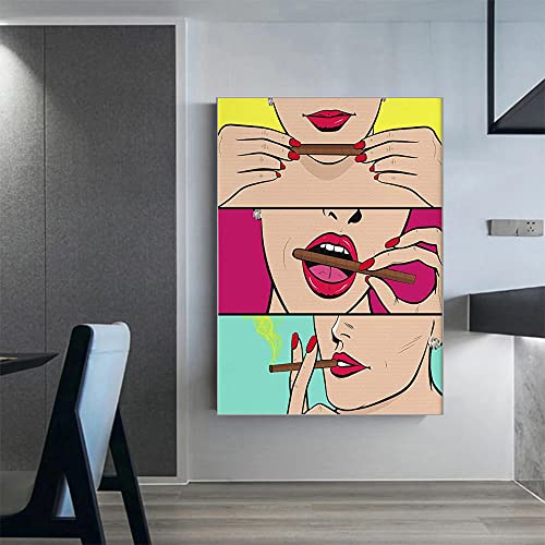 Pop Gemälde Poster Trippy Poster Vintage Kunstdrucke Dope Poster College Wohnheim Zimmer Dekor Hippie Zimmer Dekor Andy Warhol Kunstdruck Coole Wand Bilder Poster Coole Poster J19162 von CloudShang