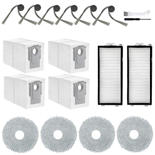 18-teiliges Ersatz-Zubehör-Set für Roborock Saros Z70 Roboter-Staubsaugerteile, 2 Hepa-Filter + 6 Seitenbürsten + 4 Staubbeutel + 4 Mops + 2 Werkzeuge 18-teiliges Ersatz-Zubehör-Set für Roborock Saros Z70 Roboter-Staubsaugerteile, 2 Hepa-Filter + 6 Seitenbürsten + 4 Staubbeutel + 4 Mops + 2 Werkzeuge von Cloudarrow