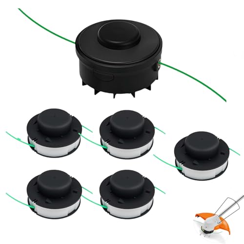 C2-2 Ersatz-Trimmerkopf für STHIL Autocut 2-2 FSA 56 Rasenmäher Trimmer mit 5er-Pack Spulenschnur, Unkrautfresser Rasentrimmer-Teile 4008 710 2103, 40087104301 von Cloudarrow