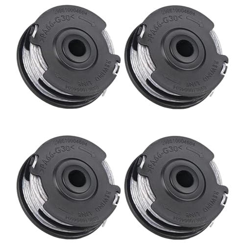 Cloudarrow 4 Stück Trimmerspule Schnur Ersatzteile für Bosch Art 24 27 30 30-36 LI Rasentrimmer, F016800351 Ersatz 6m x 1,6mm Spulenschnur, Unkrautfresser Zubehör von Cloudarrow