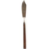 stanley Roberts Kamaran Buttermesser/Holz Und Edelstahl Holzeinsatz Master Flachgriff Mid Century Modern von CloudburstVintage