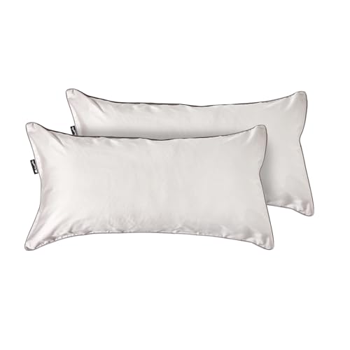 Cloudpillo Kissenbezug 40x80-2er-Pack Premium Kissen Cover mit Reißverschluss, Atmungsaktive Baumwolle, Antibakteriell, Ultra Weich, Langlebiger Luxus, Kopfkissen Hülle, Nebliges Grau Cloudpillo Kissenbezug 40x80-2er-Pack Premium Kissen Cover mit Reißverschluss, Atmungsaktive Baumwolle, Antibakteriell, Ultra Weich, Langlebiger Luxus, Kopfkissen Hülle, Nebliges Grau von Cloudpillo