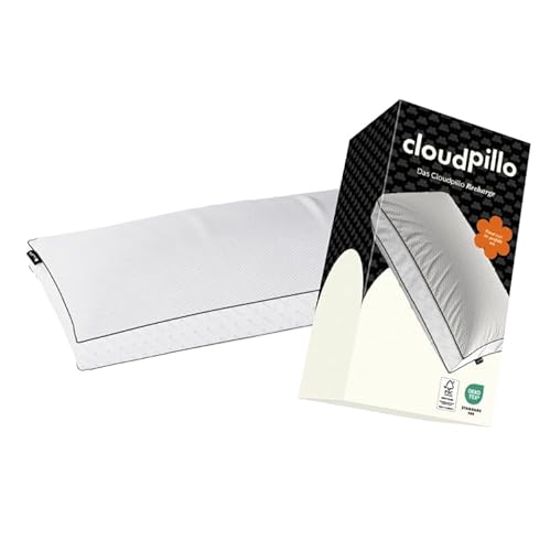 Cloudpillo Recharge Memory Foam Kissen 40×80 cm - Ergonomisch & Höhenverstellbar - Luxus Hotelqualität - Oeko-Tex Zertifiziert von Cloudpillo