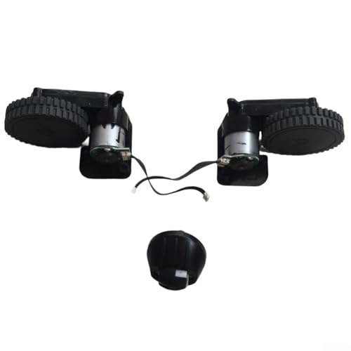 Ersatzrad-Set passend für Eufy für RoboVac 11S 12 15C 15T 25C 30 30C 35C für G10 Staubsauger, inkl. Rollen links rechts und Lenkrolle von Cloudpower