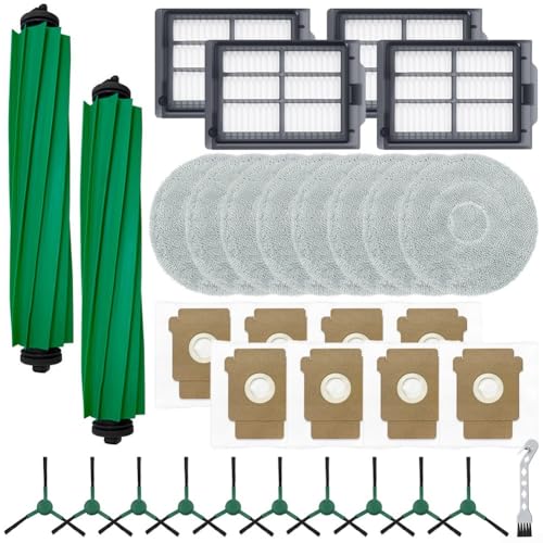 Roboter Vakuum Gummibürste Mop Tuch Staubbeutel Reinigungsbürste Seitenbürste Ersatzteile Fit für IRo-bot Für Roomba Plus 405 Für Combo 505 Für Combo Staubsauger Roboter Zubehör Kit (B) von Cloudpower