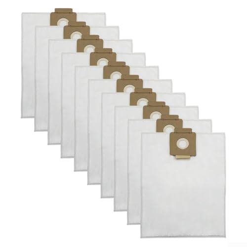 Staubsaugerbeutel passend für Kärcher T7, T7/1, T8/1, T12/1 DS5300 Staubsaugerzubehör, 5-lagige Vliesstoff-Filtration, Staubsammelbeutel (10 Stück) von Cloudpower