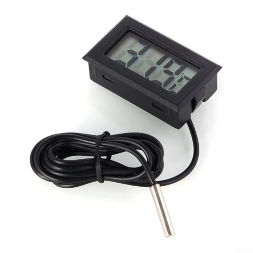 Thermometer Temperatur Digitales Display mit Sonde Innentemperatur oder Home Office Aquarium Gewächshaus 1-5 m Länge Kabel (3 Meter) von Cloudpower