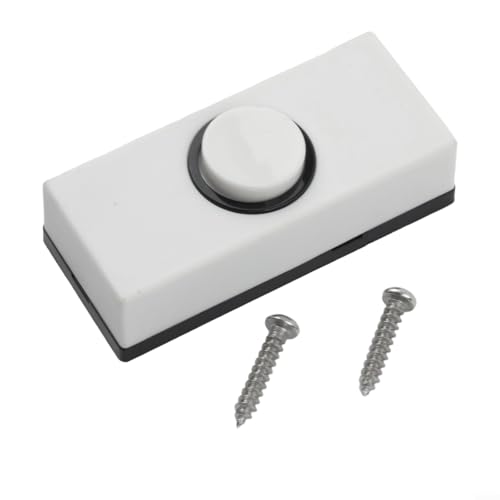 Türklingel Klingel Klingeldruckknopf Einsätze Wand Kunststoff Harte Verkabelung Modernes und stilvolles Design Türklingel Druckknopf Ersatz Türklingel Drucktaster von Cloudpower