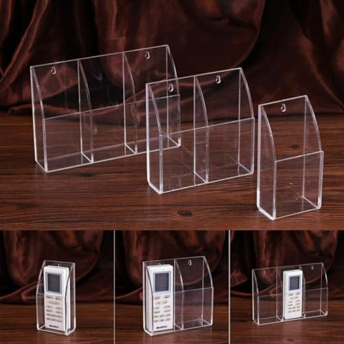 Walls Need This Remote Control Holder Case in Stylish Clear Acrylic Design (Triple Grid) von Cloudpower