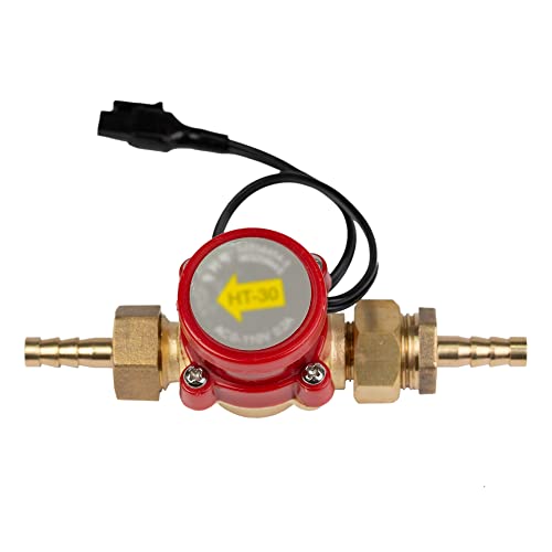 Cloudray Water Flow Sensor flow Switch Wasser Flow Sensor Durchflussschalter DC HT-30 für Graveur Cutter Schutz CO2 Laser Tube(Kaliber: 10mm) von Cloudray