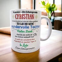 Tasse Für Schwiegersohn, Schwiegertochter - Personalisierte 330Ml Mit Witzigem Spruch von CloudyWondersGifts