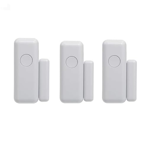 Clouree Wireless Door/Window Detector for Alarm System, Magnetischer Melder für Haussicherheitstüren, drahtloser Fenstersensor - (3 pcs) von Clouree