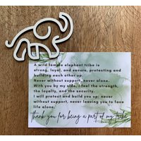 Elefant Freundschaftsgeschenk, Ornament, Besonderes Freund Andenken, Schwesternschaft Kreis, Bester Geschenk von ClouseCrafts