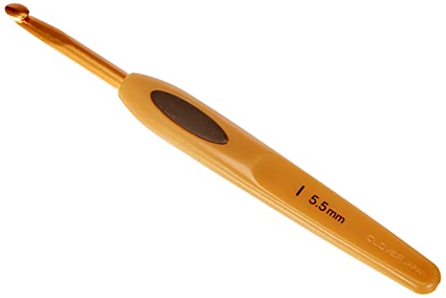 Clover CL1009 Häkelnadel, Plastic, Gold, 5,5 mm Größe Clover CL1009 Häkelnadel, Plastic, Gold, 5,5 mm Größe von Clover