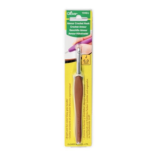Clover CL1049 Häkelnadel, Plastic, Brown, 6 Clover CL1049 Häkelnadel, Plastic, Brown, 6 von Clover