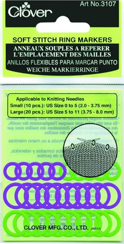 Clover Marker-Ringe, Plastic, Lila/Grün, Eine Grösse, 30 Clover Marker-Ringe, Plastic, Lila/Grün, Eine Grösse, 30 von Clover