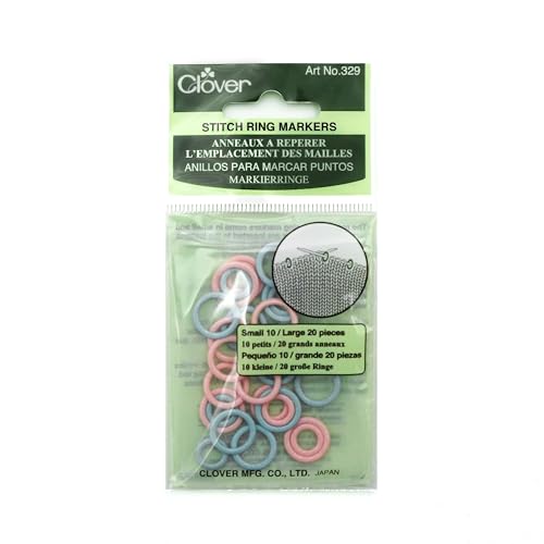 Clover Marker-Ringe, Plastic, Rosa/Blau, Eine Grösse, 30 von Clover