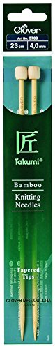Clover 3709 Bambus-Jackennadeln Takumi 23 cm, 4 mm von Clover